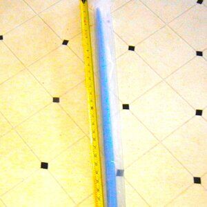 Vintage EXTRA LONG 33” Baby Blue Tapered Candle  RARE